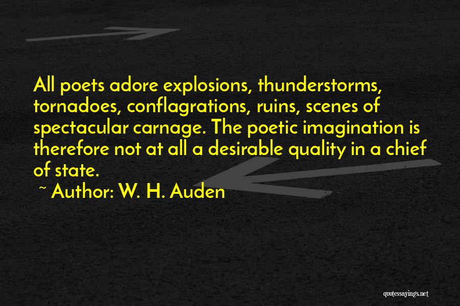 Thunderstorms Quotes By W. H. Auden