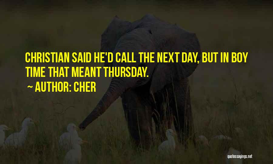 Thursday Next Quotes By Cher
