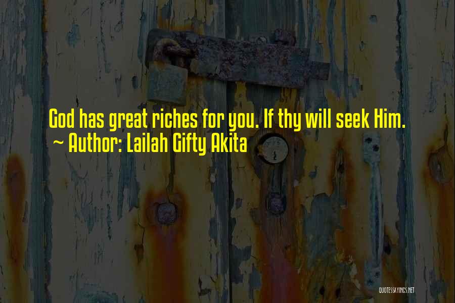 Thy Grace Quotes By Lailah Gifty Akita