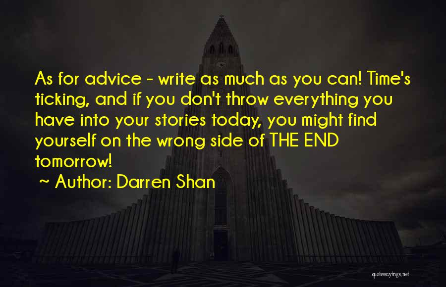 Ticking Time Quotes By Darren Shan