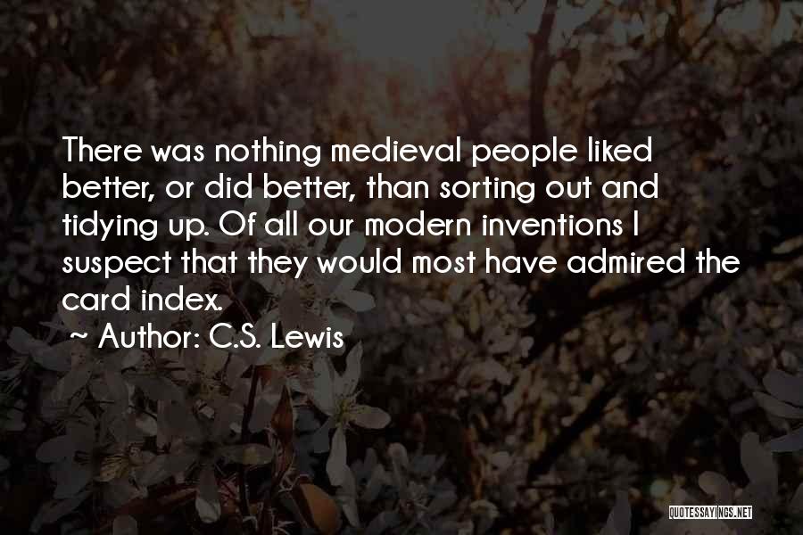 Tidying Quotes By C.S. Lewis