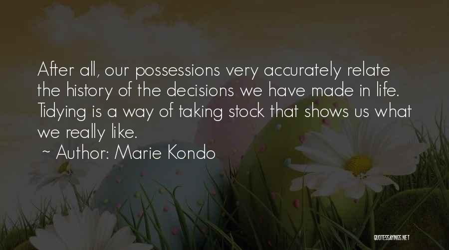 Tidying Quotes By Marie Kondo