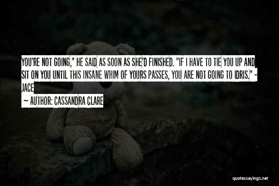 Tie You Up Quotes By Cassandra Clare