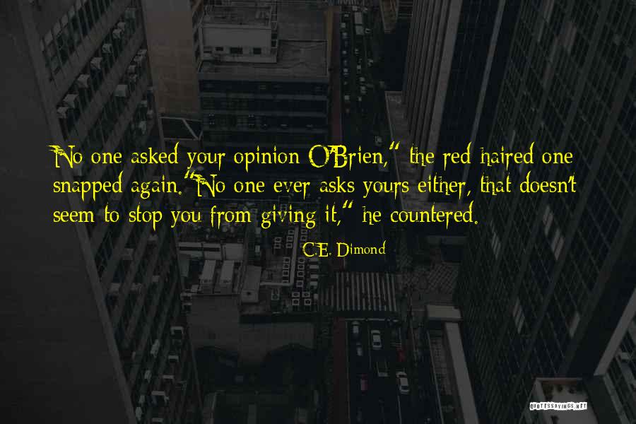 Tie Your Belt Quotes By C.E. Dimond Tie Your Belt Quotes By C.E. Dimond