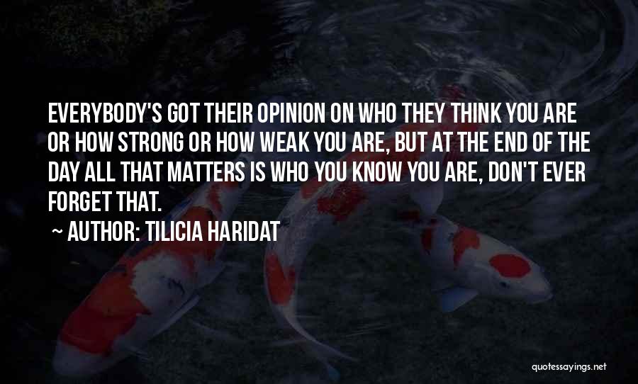 Tilicia Haridat Quotes 1242517