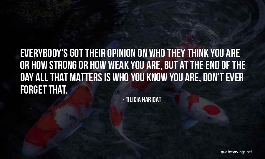 Tilicia Haridat Quotes 1242517