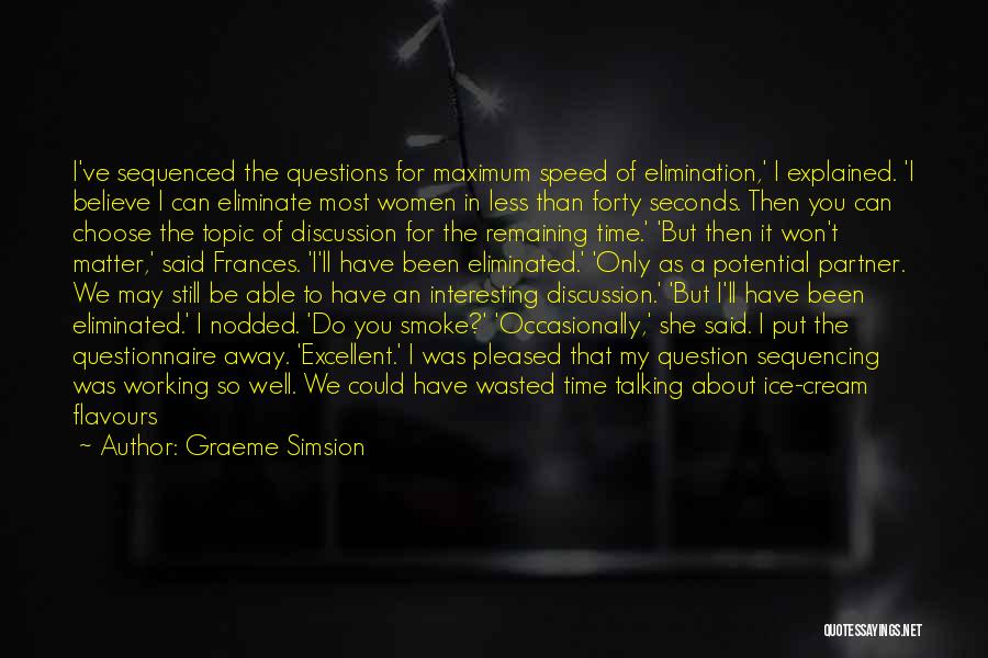 Tillman Quotes By Graeme Simsion