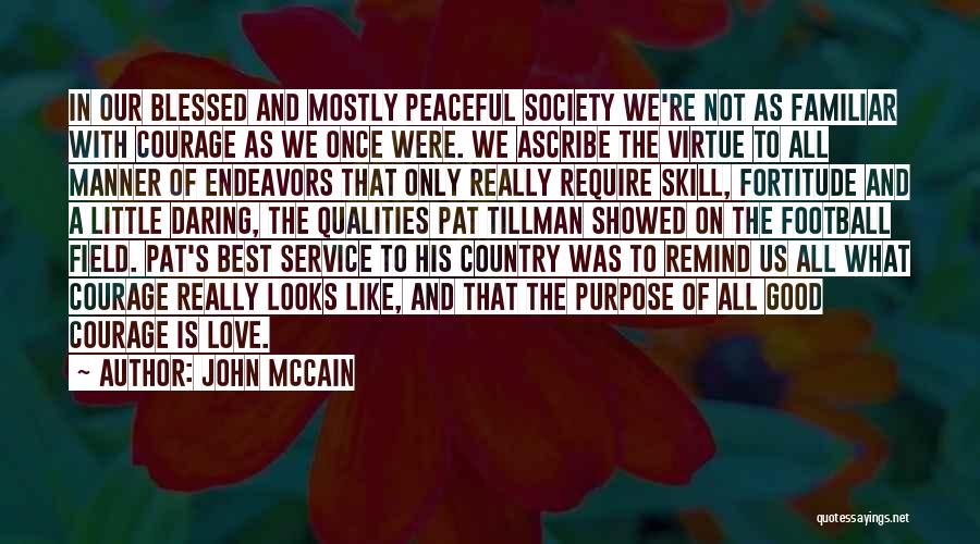 Tillman Quotes By John McCain