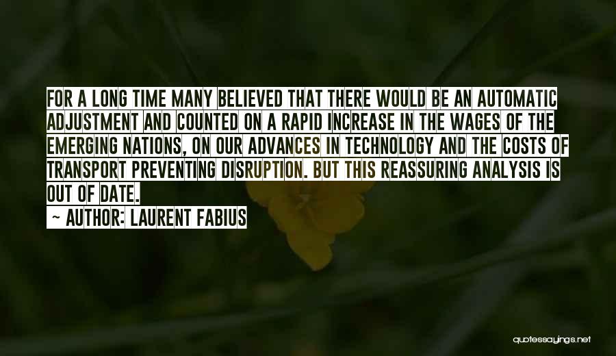 Time Adjustment Quotes By Laurent Fabius