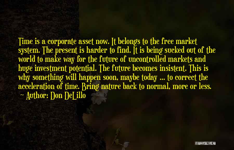 Time And Investment Quotes By Don DeLillo
