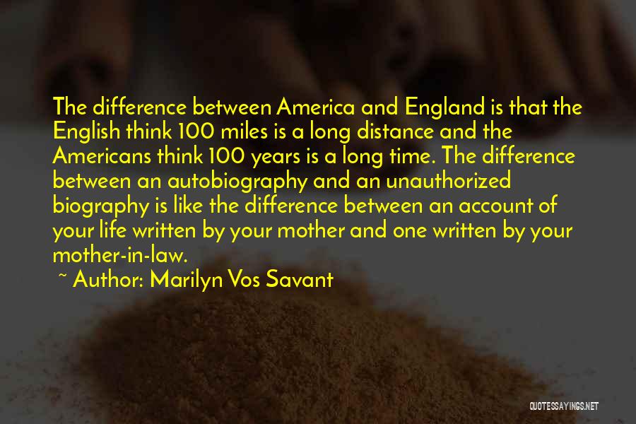 Time And Long Distance Quotes By Marilyn Vos Savant