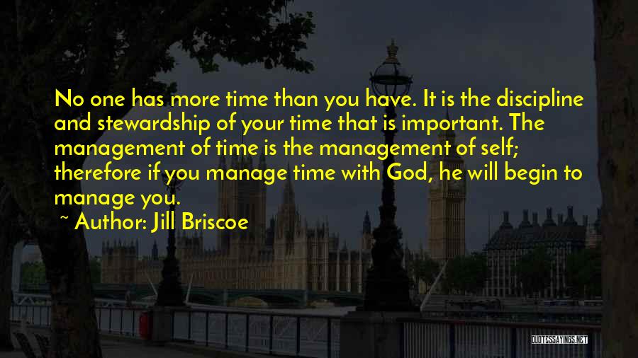 Time And Management Quotes By Jill Briscoe
