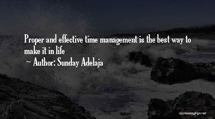 Time And Money Management Quotes By Sunday Adelaja