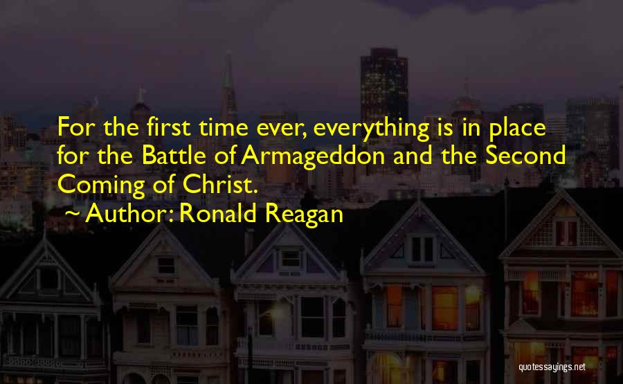 Time And Place For Everything Quotes By Ronald Reagan