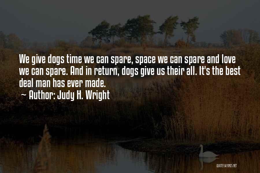 Time And Space Love Quotes By Judy H. Wright