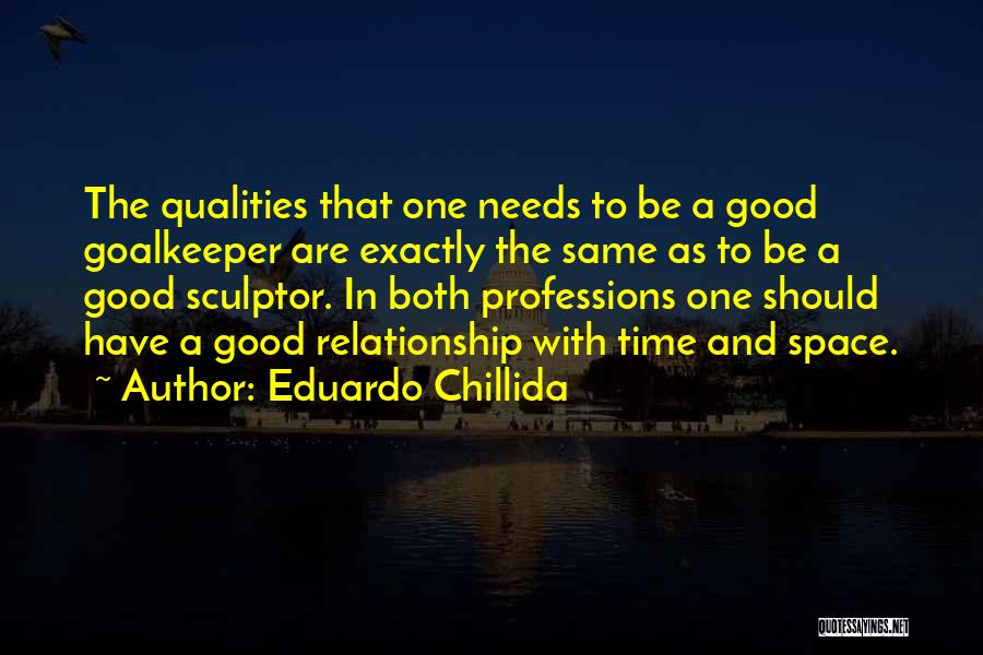 Time And Space Relationship Quotes By Eduardo Chillida