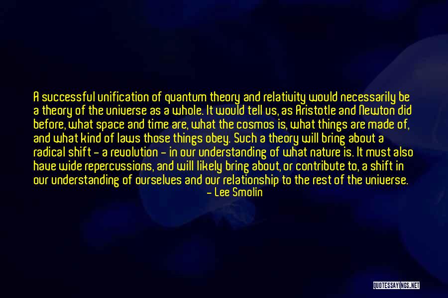 Time And Space Relationship Quotes By Lee Smolin Time And Space Relationship Quotes By Lee Smolin