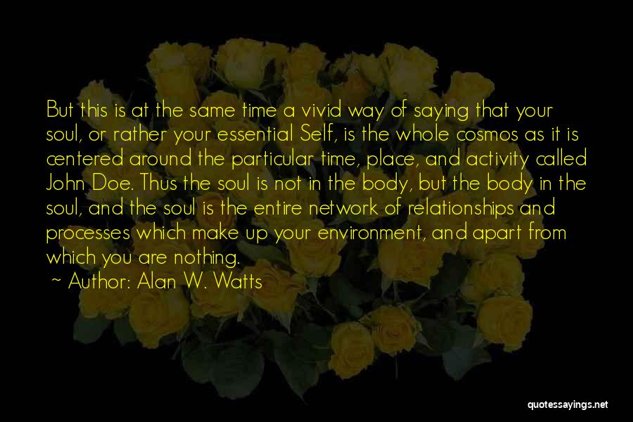 Time Apart In Relationships Quotes By Alan W. Watts