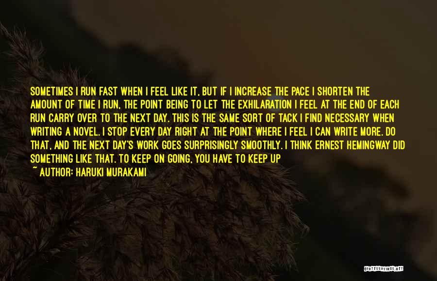 Time Being Fast Quotes By Haruki Murakami