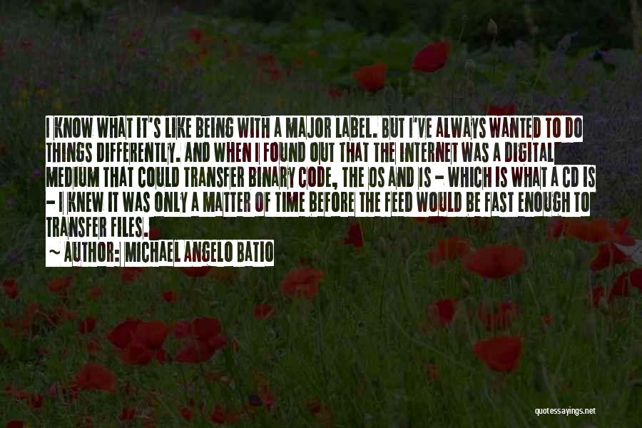 Time Being Fast Quotes By Michael Angelo Batio
