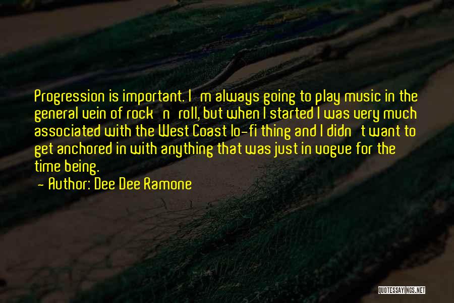 Time Being Important Quotes By Dee Dee Ramone