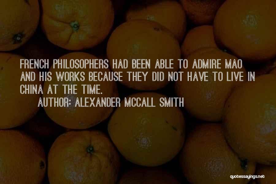 Time By Philosophers Quotes By Alexander McCall Smith