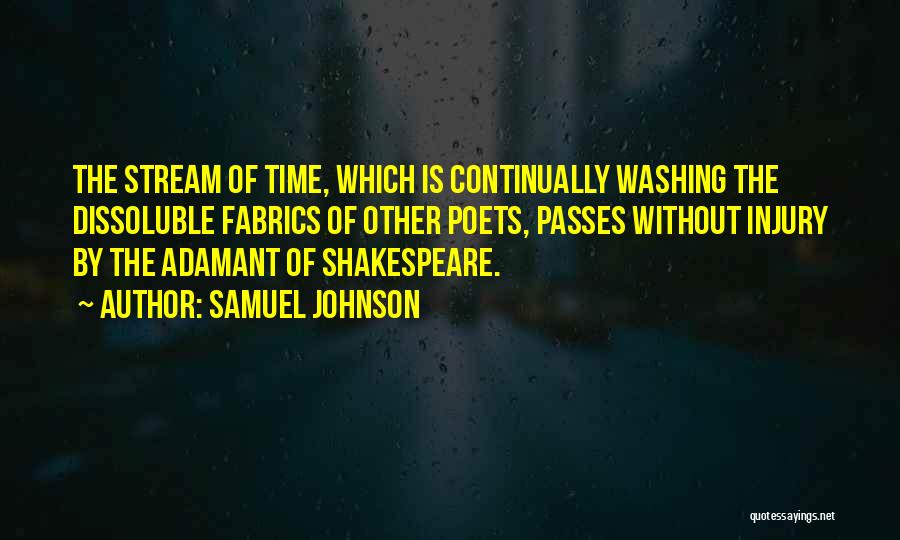 Time By Shakespeare Quotes By Samuel Johnson