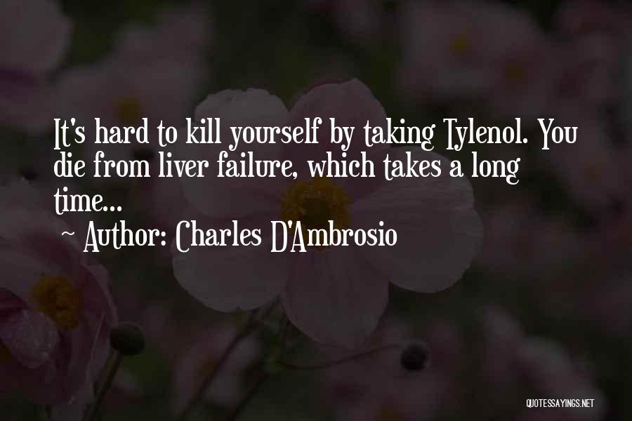 Time By Yourself Quotes By Charles D'Ambrosio