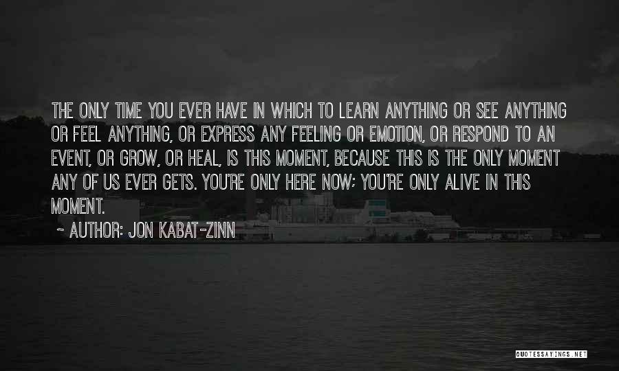 Time Can Heal Anything Quotes By Jon Kabat-Zinn