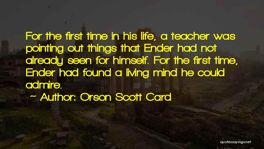 Time Card Quotes By Orson Scott Card