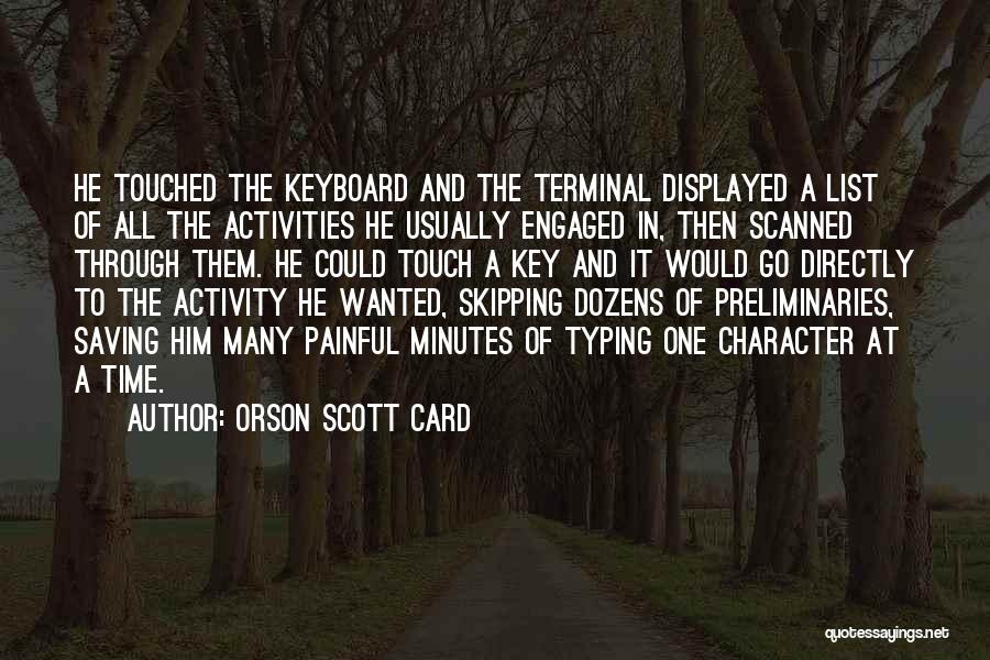 Time Card Quotes By Orson Scott Card
