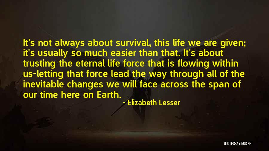 Time Changes Us Quotes By Elizabeth Lesser