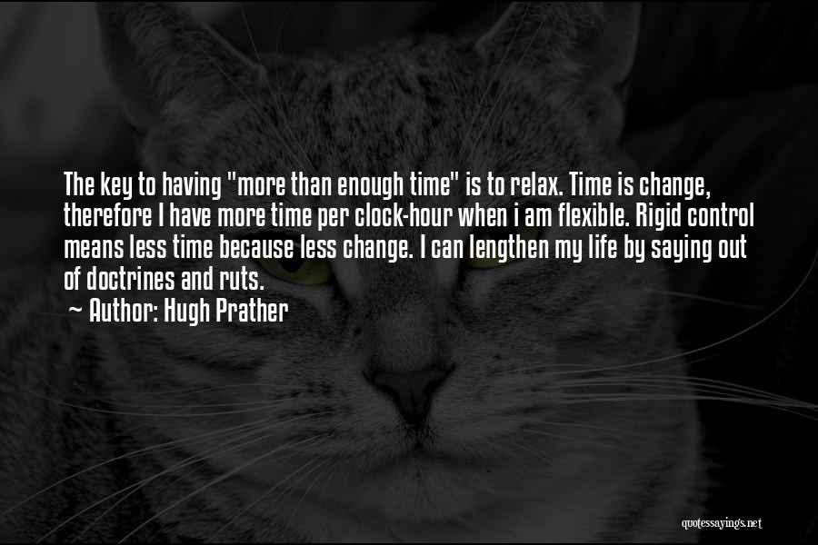 Time Clock Quotes By Hugh Prather