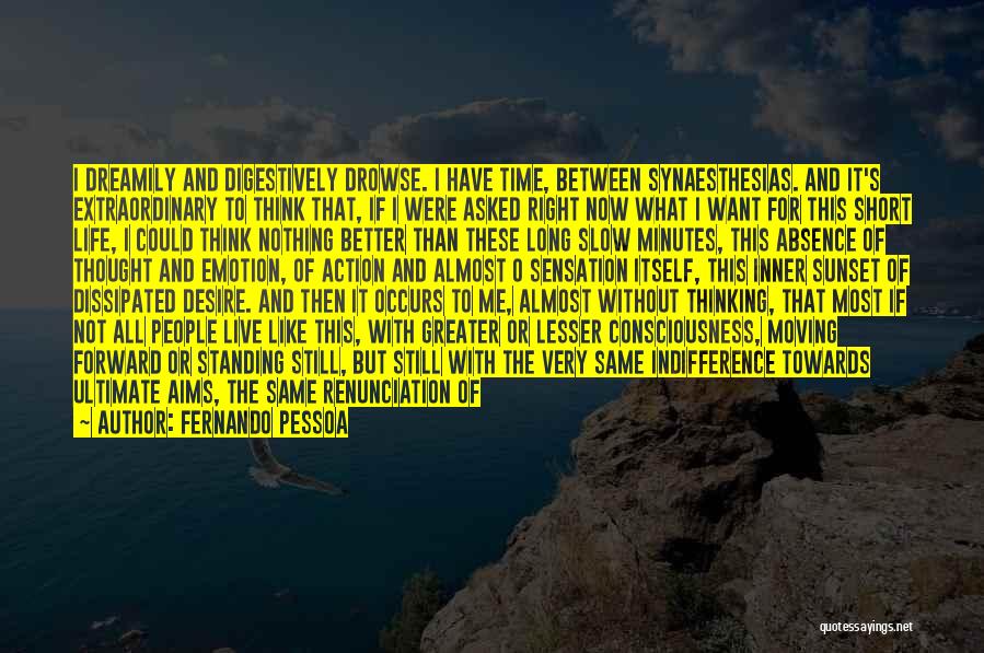 Time Consciousness Quotes By Fernando Pessoa