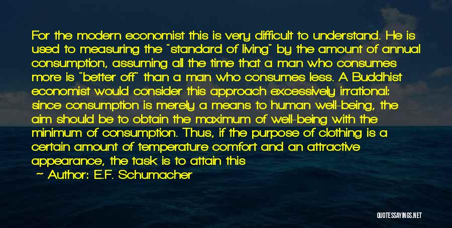 Time Consumption Quotes By E.F. Schumacher