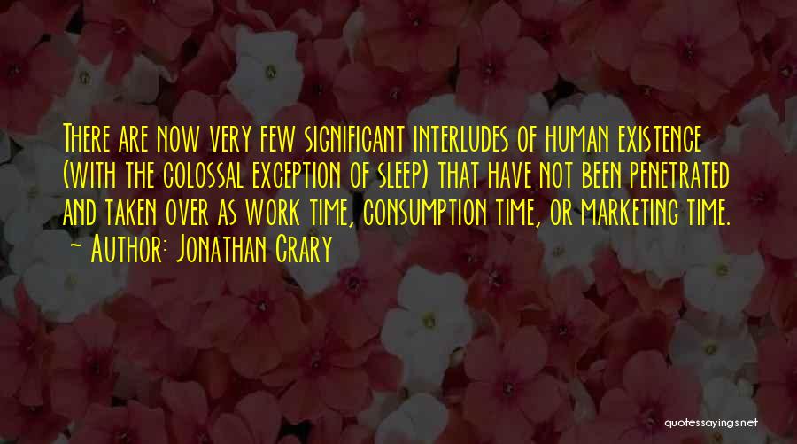 Time Consumption Quotes By Jonathan Crary