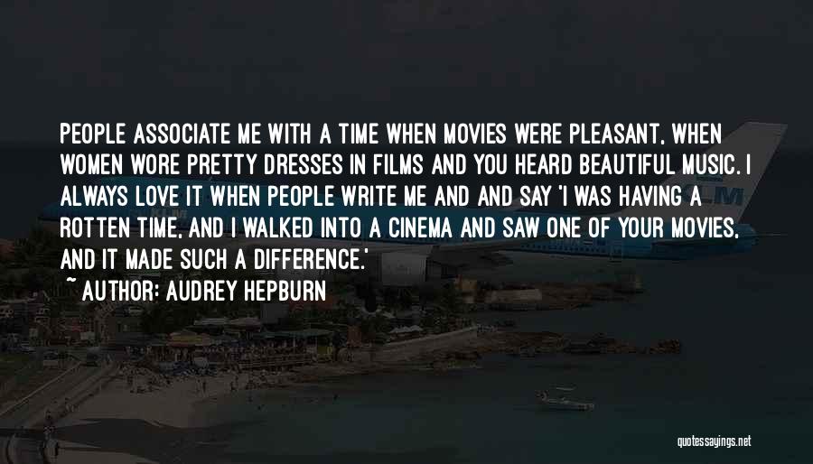 Time Difference Love Quotes By Audrey Hepburn