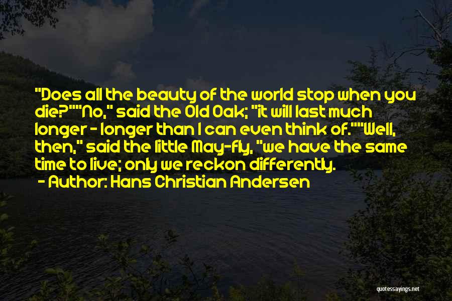 Time Does Fly Quotes By Hans Christian Andersen