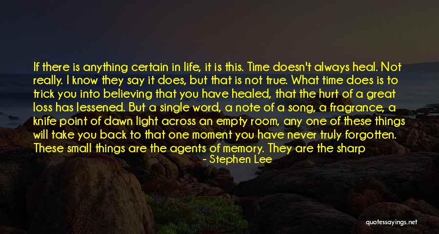 Time Does Not Heal Quotes By Stephen Lee