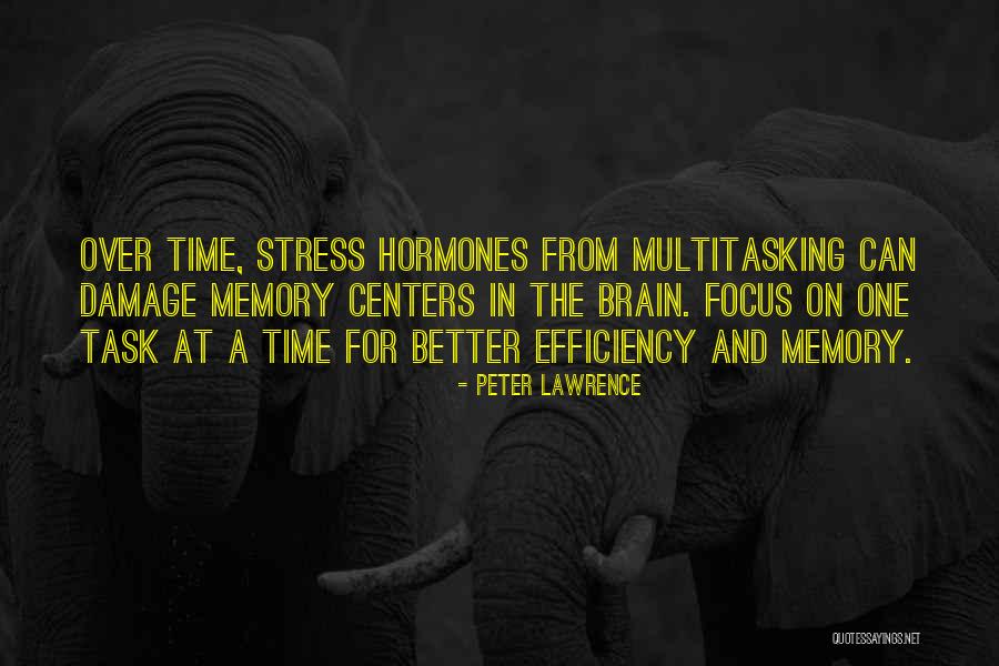 Time Efficiency Quotes By Peter Lawrence Time Efficiency Quotes By Peter Lawrence