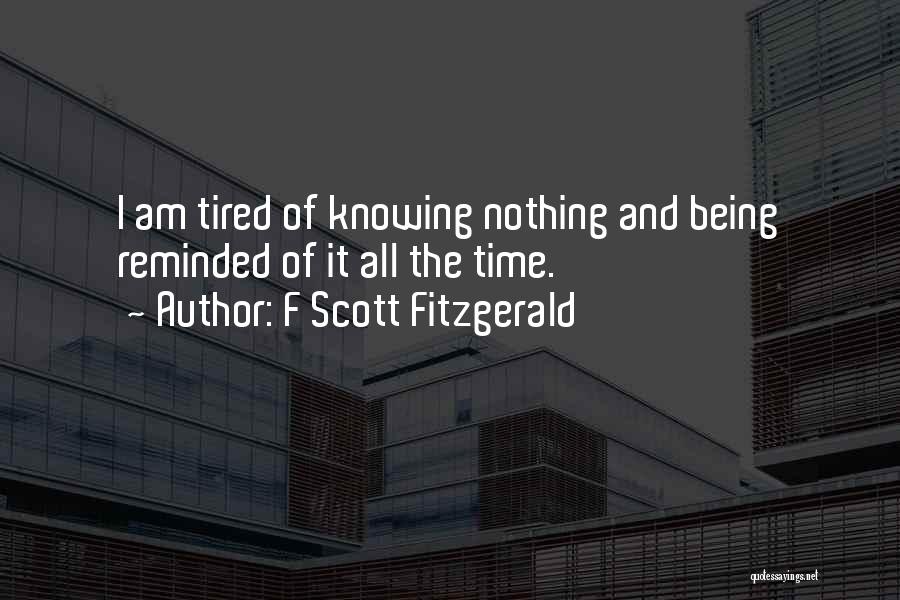 Time F Scott Fitzgerald Quotes By F Scott Fitzgerald