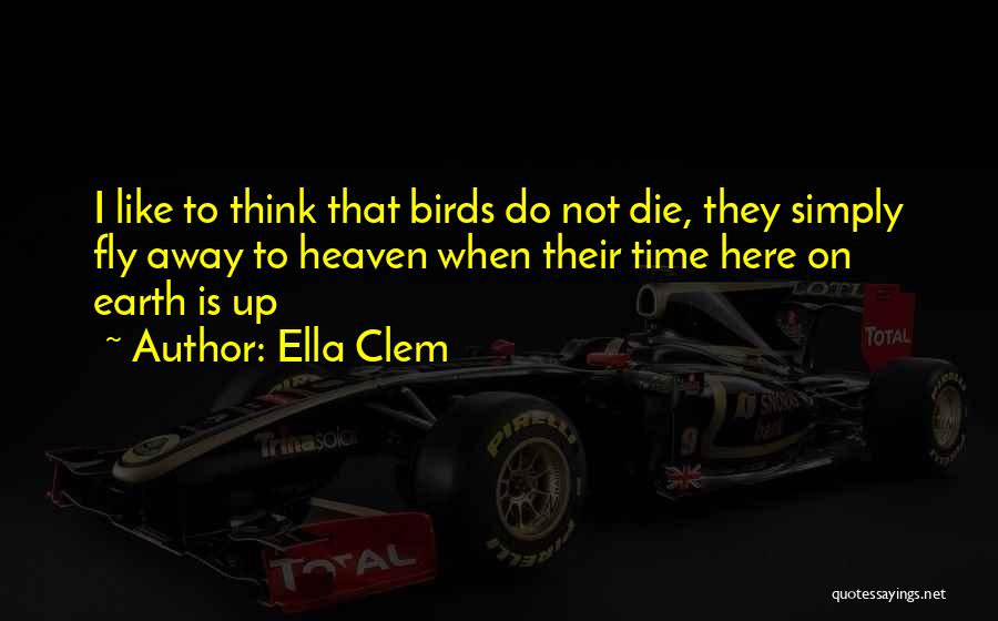 Time Fly Quotes By Ella Clem