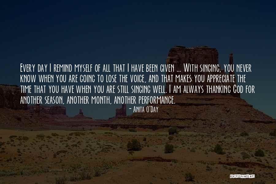 Time For Every Season Quotes By Anita O'Day Time For Every Season Quotes By Anita O'Day