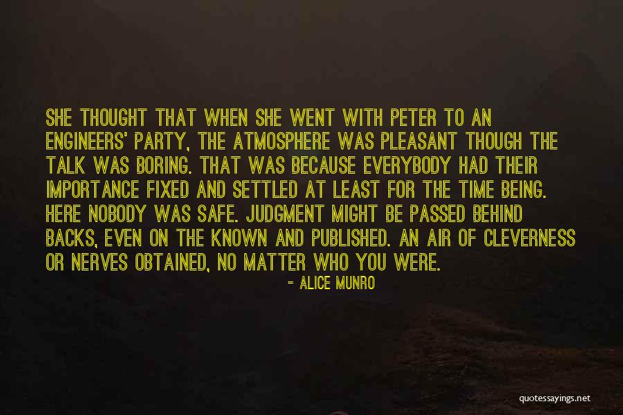 Time For Party Quotes By Alice Munro