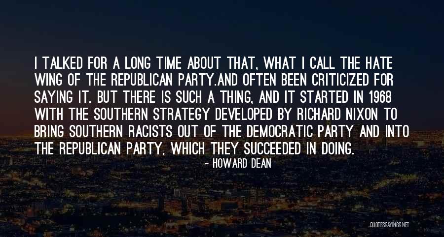 Time For Party Quotes By Howard Dean