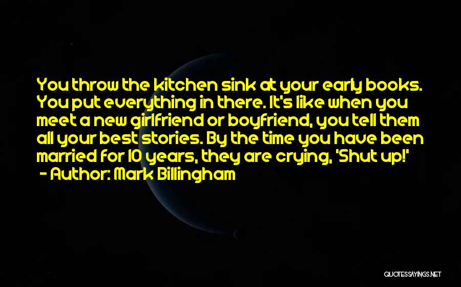 Time For Your Girlfriend Quotes By Mark Billingham