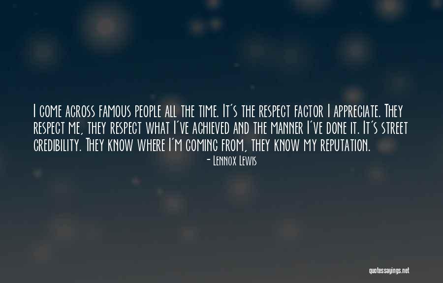 Time From Famous People Quotes By Lennox Lewis Time From Famous People Quotes By Lennox Lewis