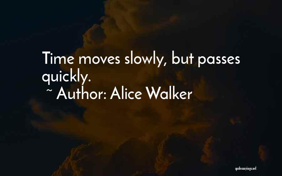 Time Goes Quickly Quotes By Alice Walker