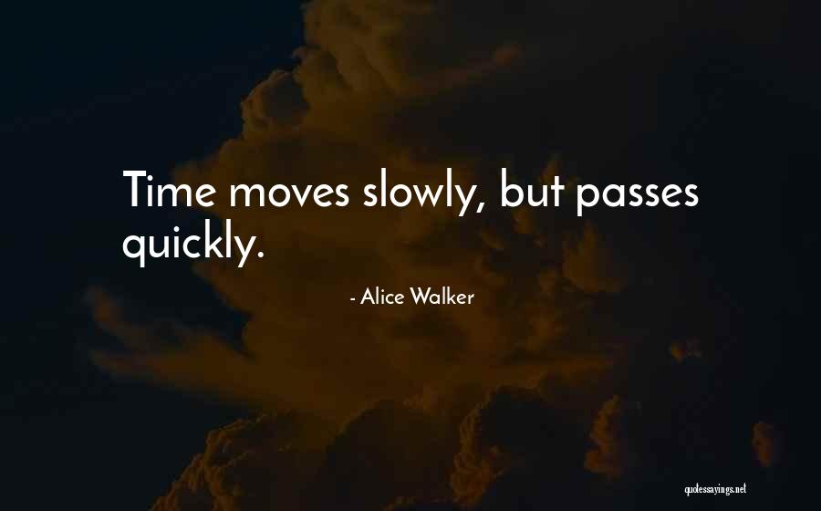 Time Goes So Quickly Quotes By Alice Walker