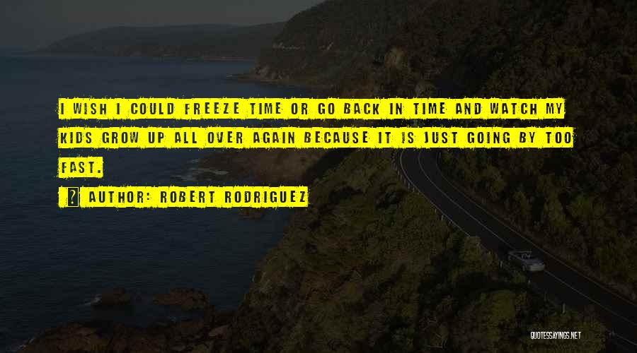 Time Going By Too Fast Quotes By Robert Rodriguez